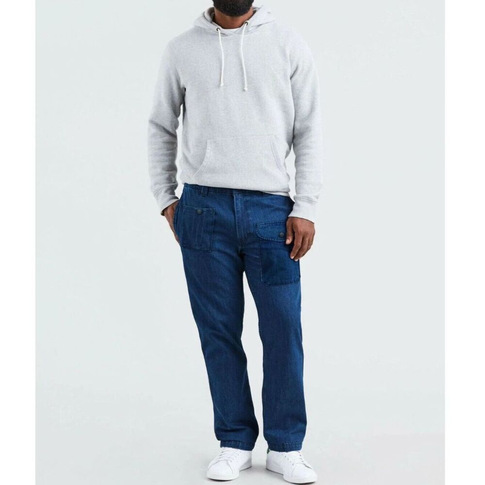 Levi's 541 Athletic Taper Tac Cargo Pants, 32 32 Blue Jeans
